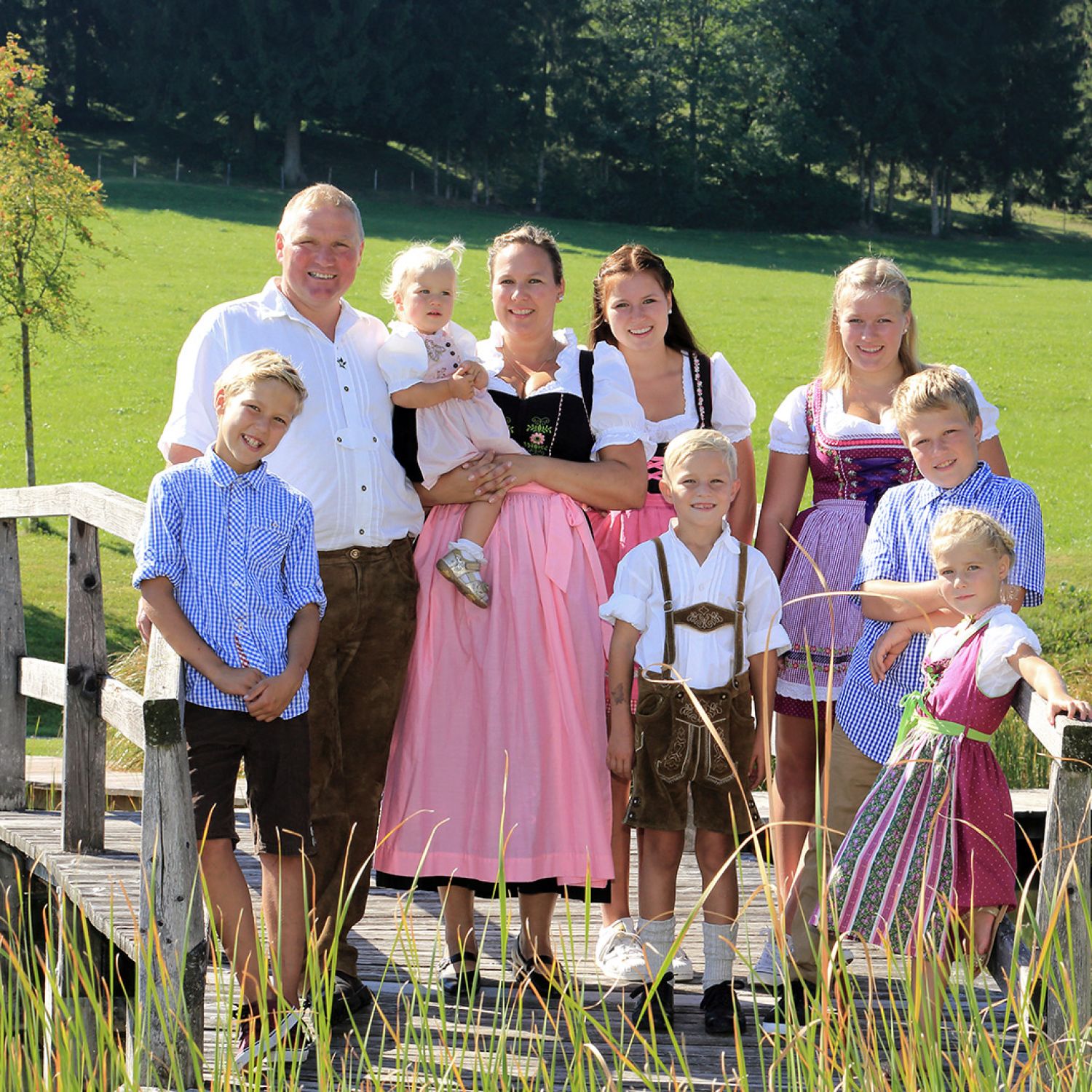 Familienbild, Ferienhof Bommer, Roßhaupten